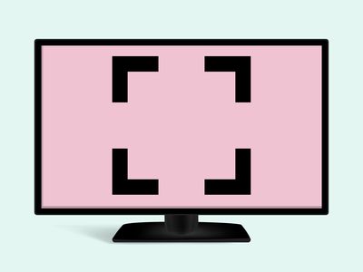 Full screen icon on a computer monitor